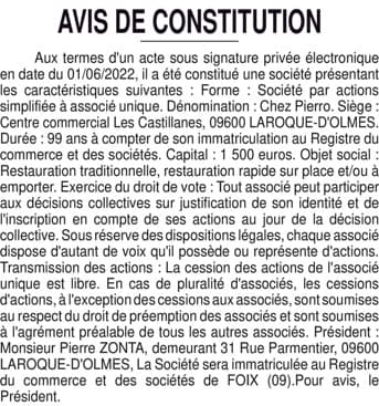 Contenu publication