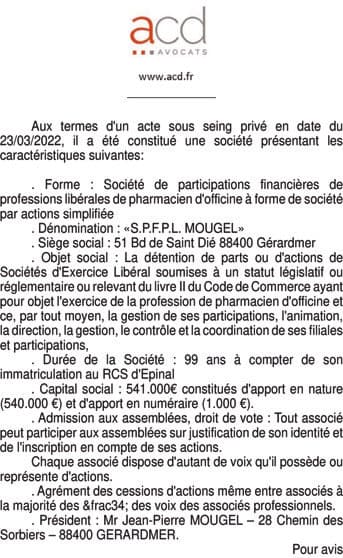 Contenu publication