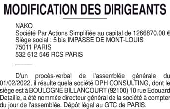 Contenu publication