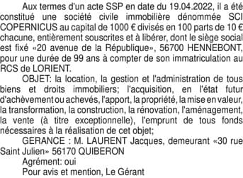 Contenu publication