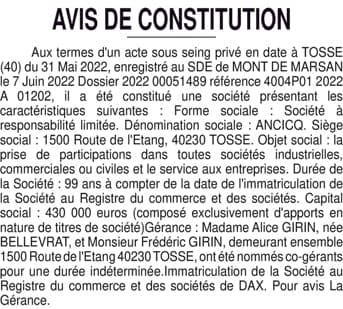 Contenu publication