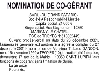 Contenu publication