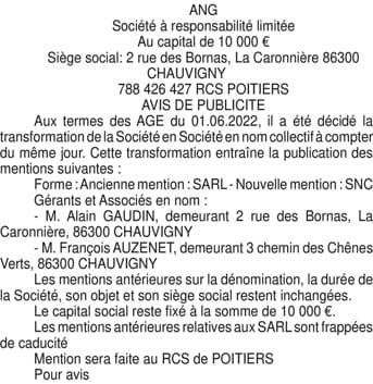 Contenu publication