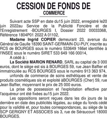 Contenu publication