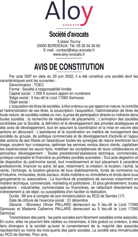 Contenu publication