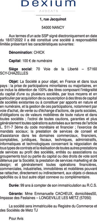 Contenu publication