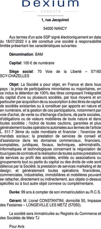 Contenu publication