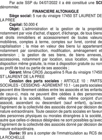 Contenu publication
