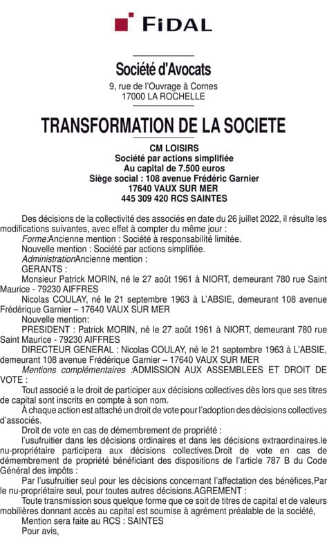 Contenu publication