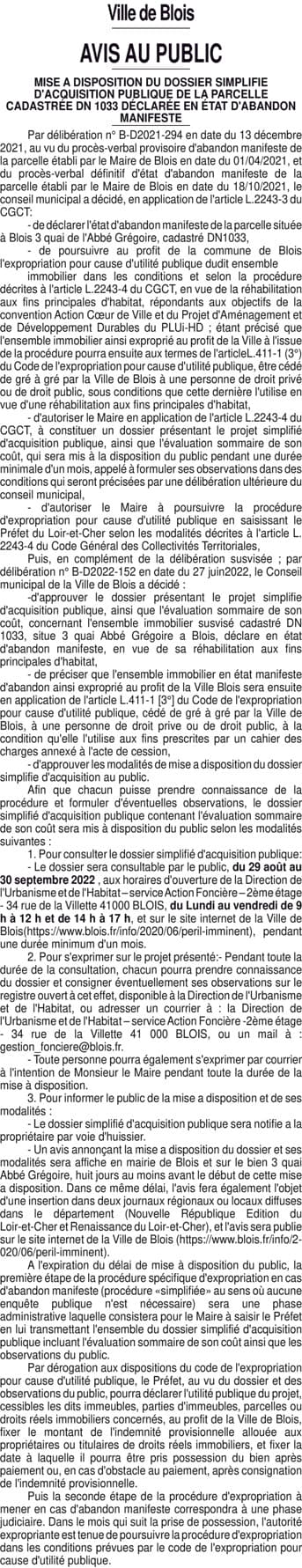 Contenu publication
