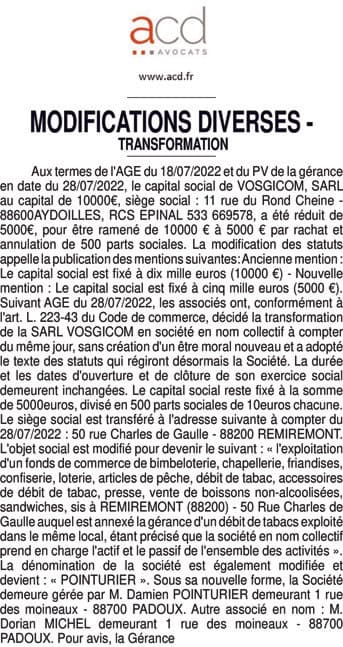 Contenu publication
