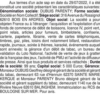 Contenu publication
