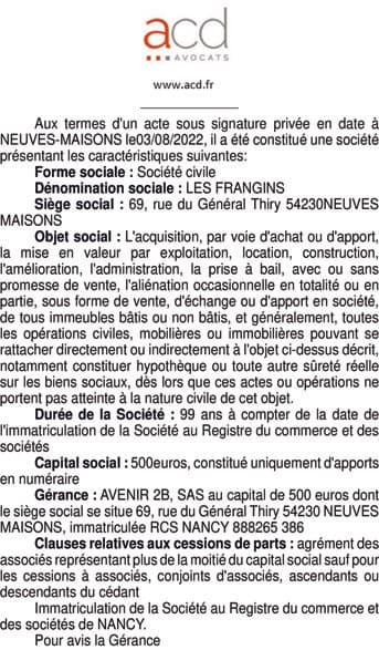Contenu publication