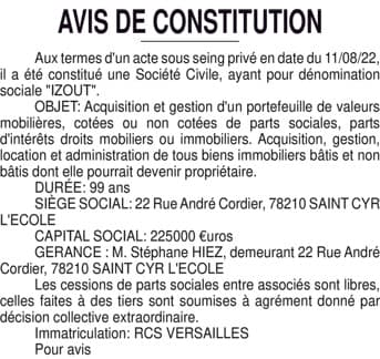 Contenu publication