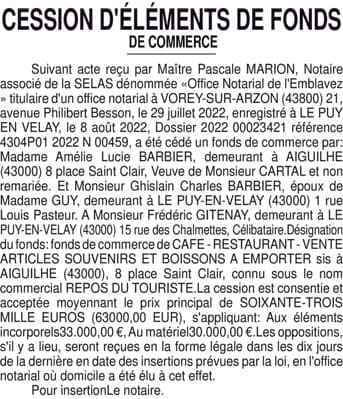 Contenu publication