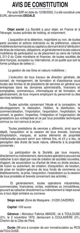 Contenu publication