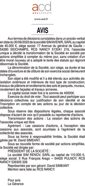 Contenu publication