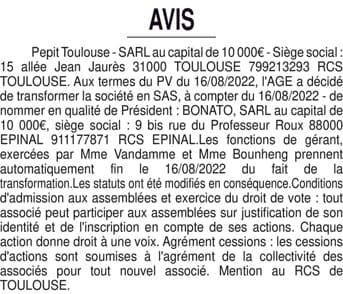 Contenu publication