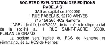 Contenu publication