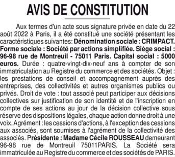 Contenu publication