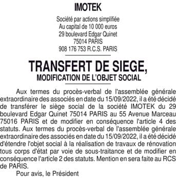 Contenu publication