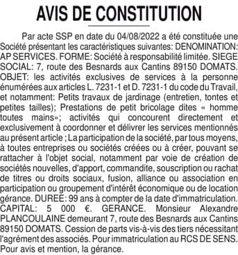 Contenu publication