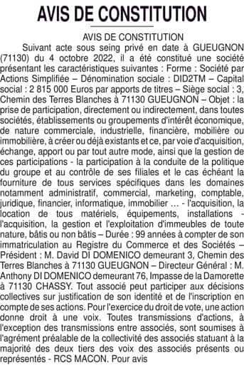 Contenu publication