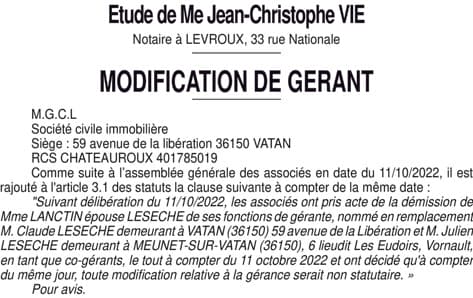 Contenu publication