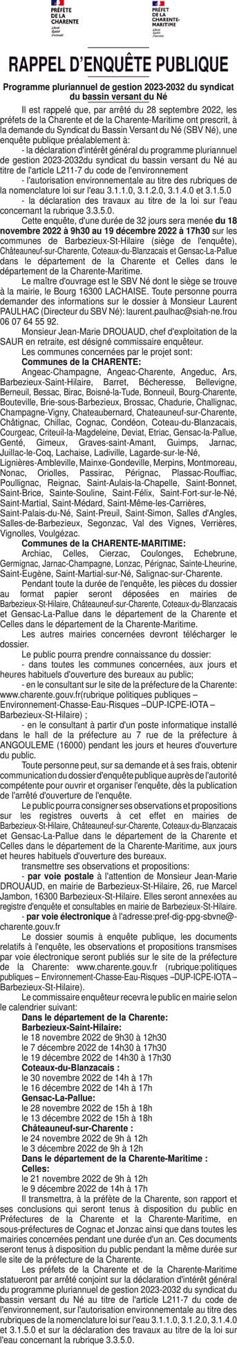 Contenu publication