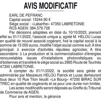 Contenu publication