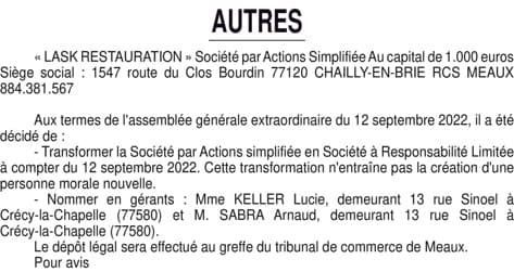 Contenu publication