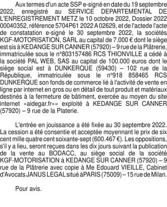 Contenu publication