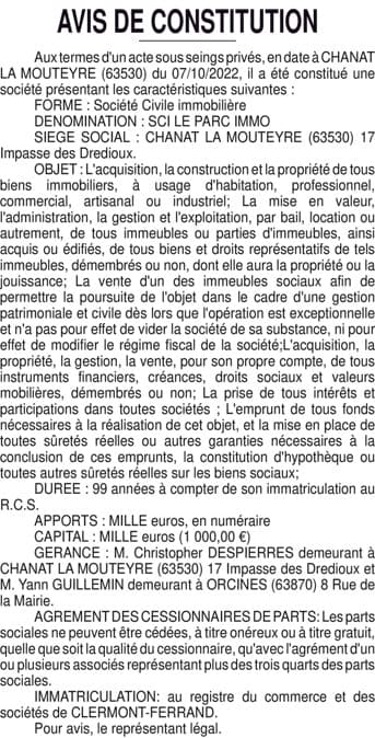 Contenu publication