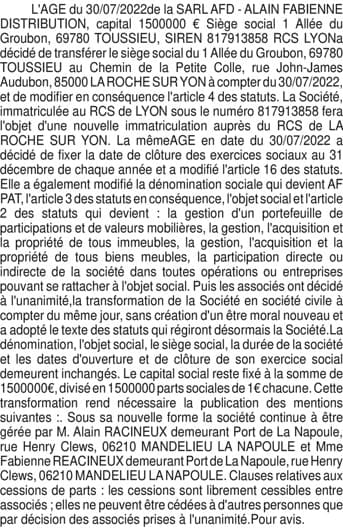 Contenu publication