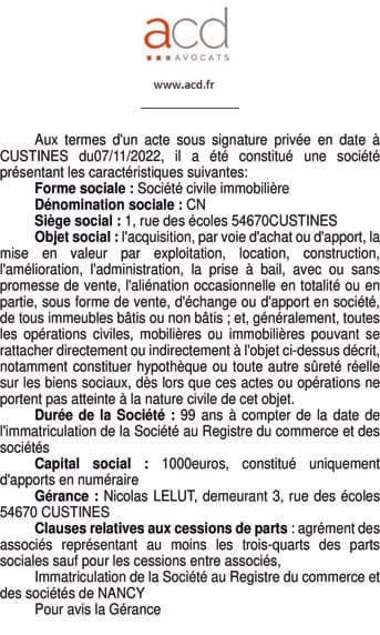 Contenu publication