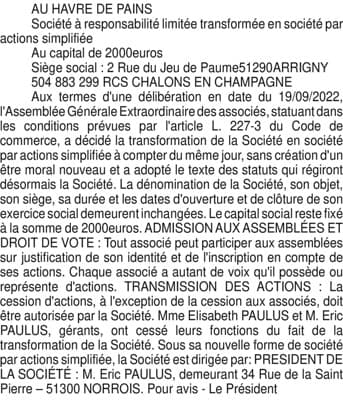Contenu publication