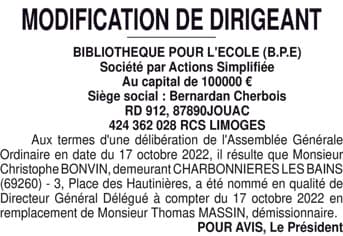 Contenu publication