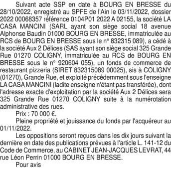 Contenu publication