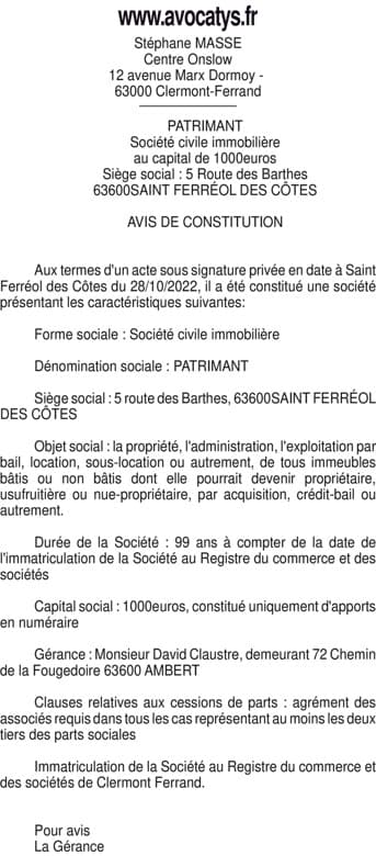Contenu publication