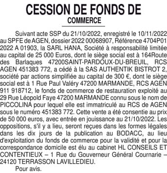 Contenu publication