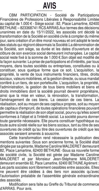 Contenu publication