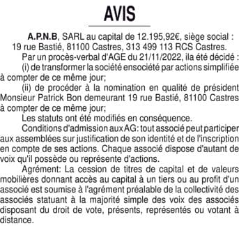 Contenu publication