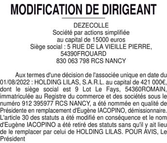 Contenu publication