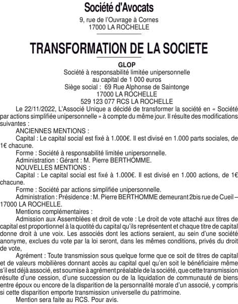 Contenu publication