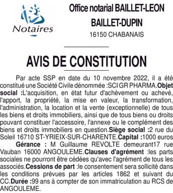 Contenu publication