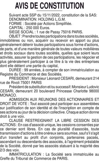 Contenu publication