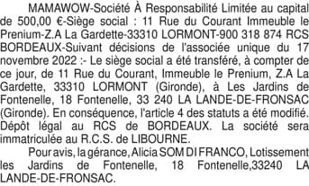 Contenu publication