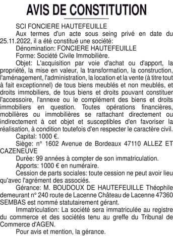 Contenu publication