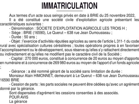 Contenu publication