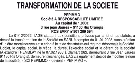 Contenu publication